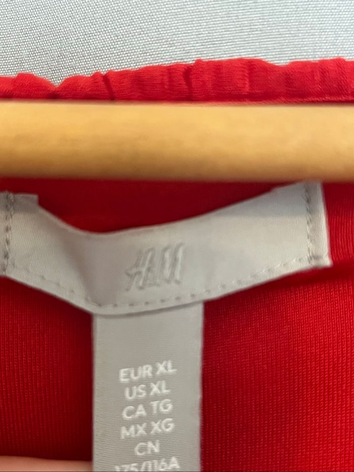 Robe portefeuille rouge H&M - photo numéro 3