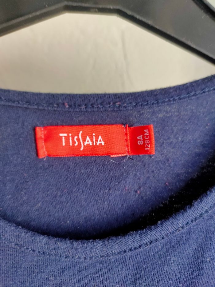 T.shirt marine Chouette taille 8 ans - photo numéro 2