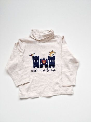 Tape À L'Œil - Sous-pull manches longues, col roulé - "C'est moi le roi"