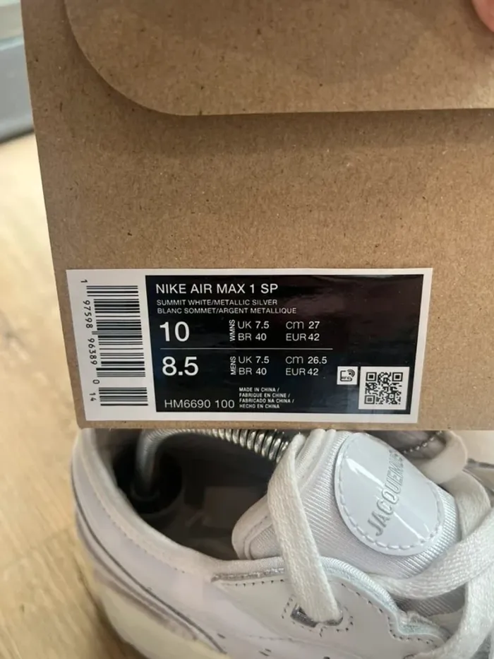 Jacquemus x Nike Air Max 1 '86 Summit White 42 - photo numéro 9