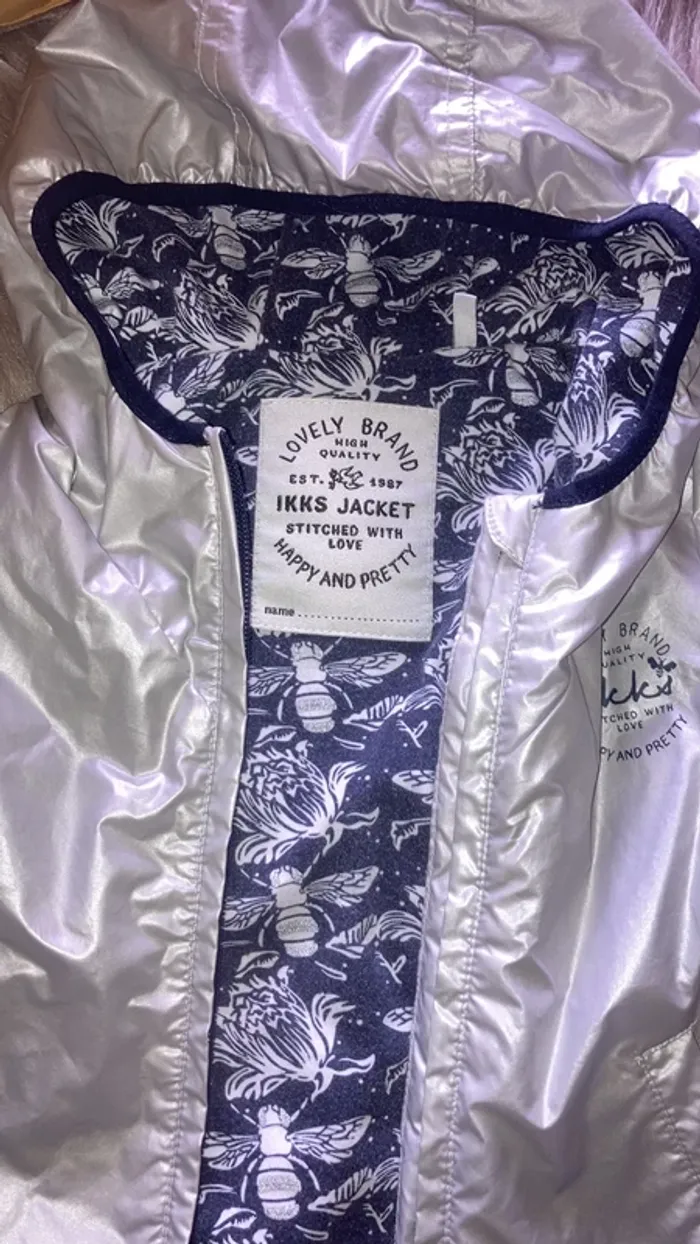 Coupe vent IKKS argenté 18 mois - photo numéro 3