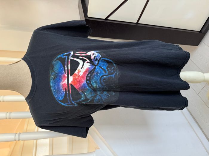 T-Shirt Star Wars noir avec motif bleu blanc et rouge - photo numéro 3