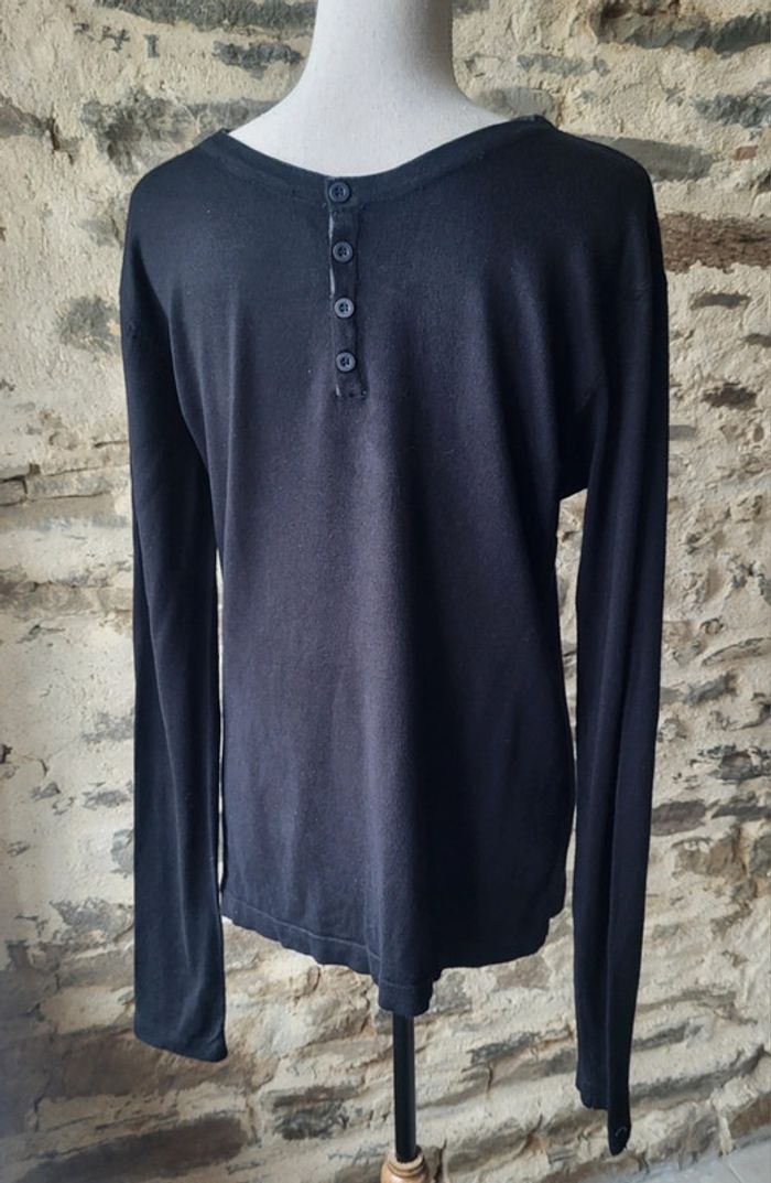 Pull fin noir U Collection Taille M - photo numéro 3