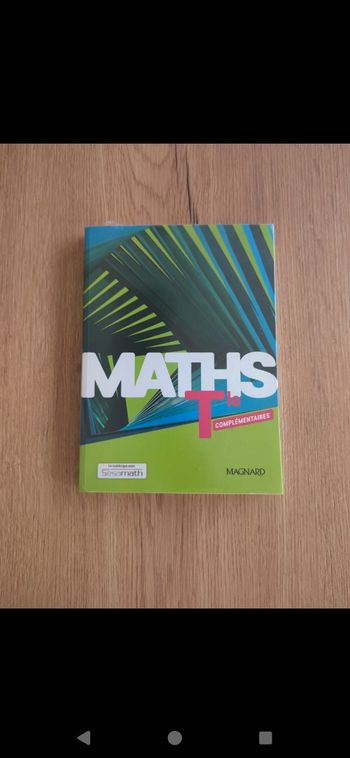 Livre maths complémentaires terminale magnard neuf.