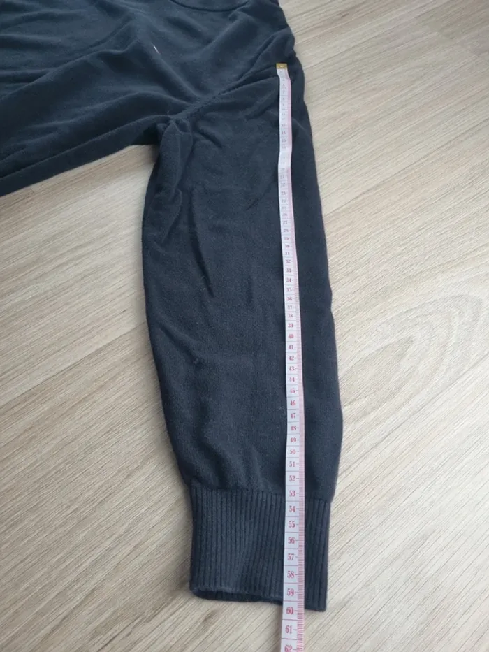 Pull a col V noir Tommy hilfiger Homme Taille M - photo numéro 5