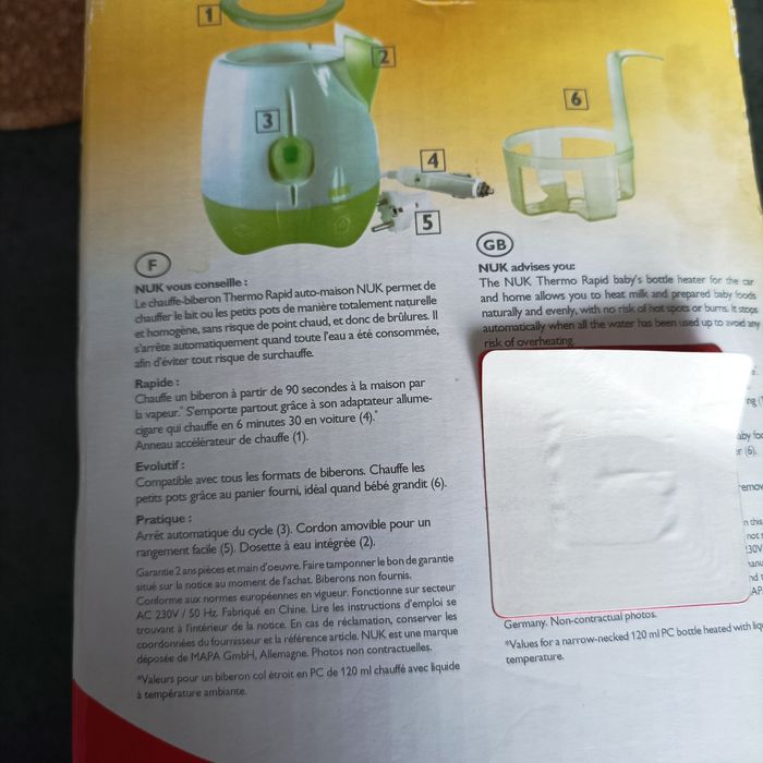 Chauffe biberon Auto/maison - photo numéro 2