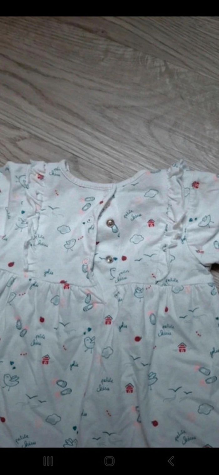 Robe manches courtes 3pommes 12 mois 80cm 👻 - photo numéro 3