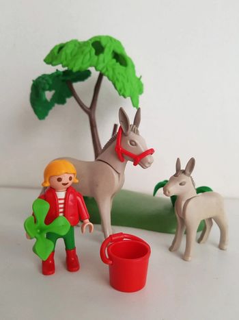 Ânes et enfant Playmobil country