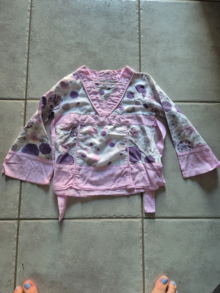 Blouse a fleurs manches longues