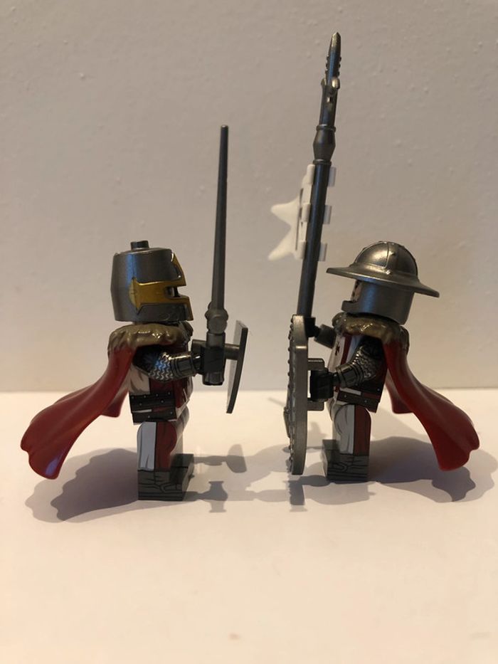 Figurine type lego 4 soldats templiers. Templiers - photo numéro 6