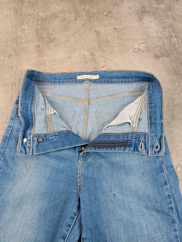 Jean levi's mile high super skinny bleu femme taille haute taile 30 bon état - photo numéro 8
