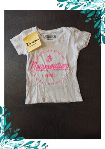 Tee shirt fille 24 mois Noirmoutier