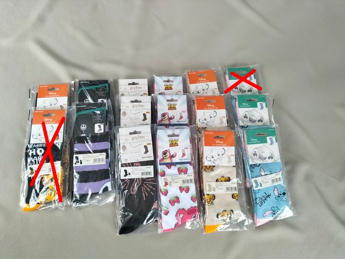 🤍 Lot de 14 paires de chaussettes adulte - Disney - Neuves 🤍
