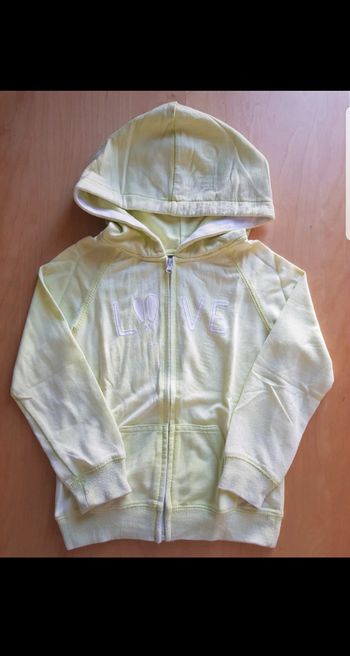 Sweat zippé à capuche enfant fille 6 ans