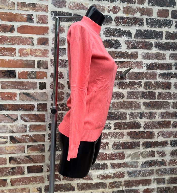 🧡 Pull fin corail à col montant – T36-38 – Damod 🧡 - photo numéro 2