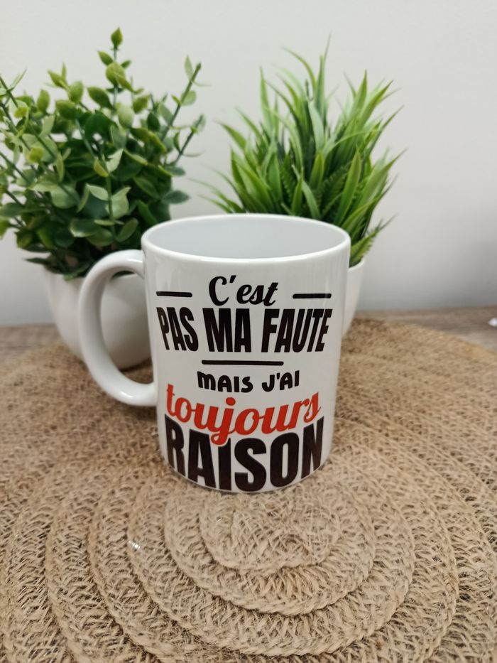 Mug humour j ai toujours raison - photo numéro 2