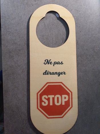 Pancarte ne pas déranger