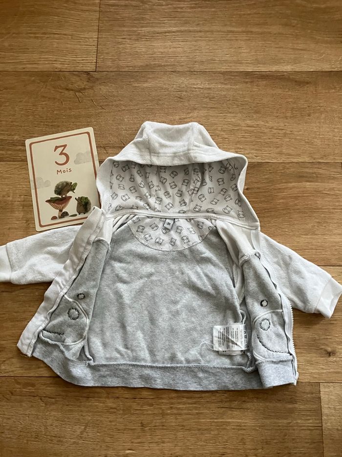 Gilet hiver 3 mois à zip - photo numéro 3