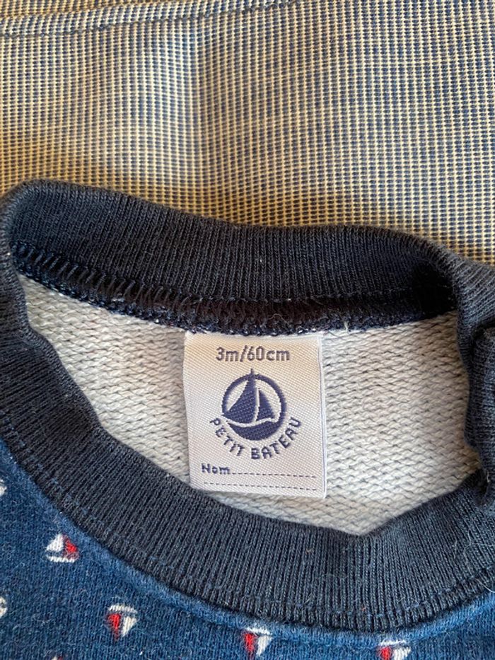 Sweat motif bateau - 3 mois - photo numéro 2
