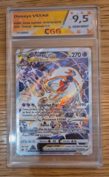 CCG 9,5 - Deoxys Vstar GG46/GG70 EB12.5 Zénith Suprême - FR