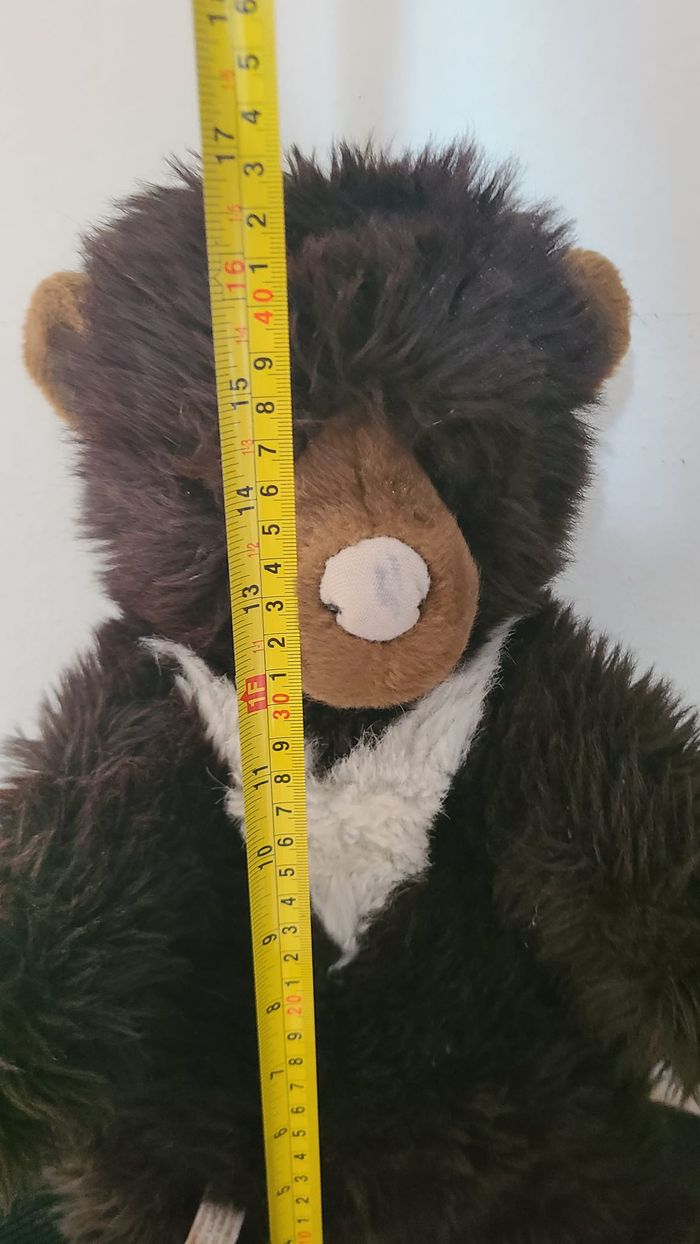 peluche ours marron tache blanche aux nations - photo numéro 5