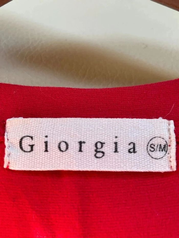 Robe soirée été à sequins rouge Giorgia - photo numéro 8