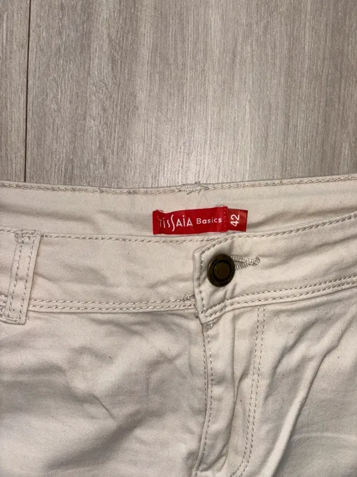 Jupe beige Taille 42 Tissaia - photo numéro 2