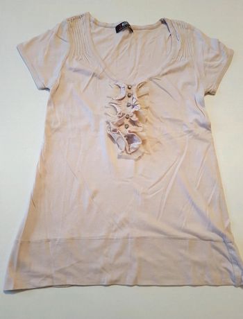 T-shirt  beige morgan taille xs