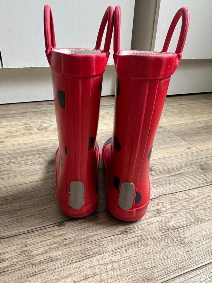 Bottes de pluie coccinelle rouge taille 8 (25,5) Next - photo numéro 3