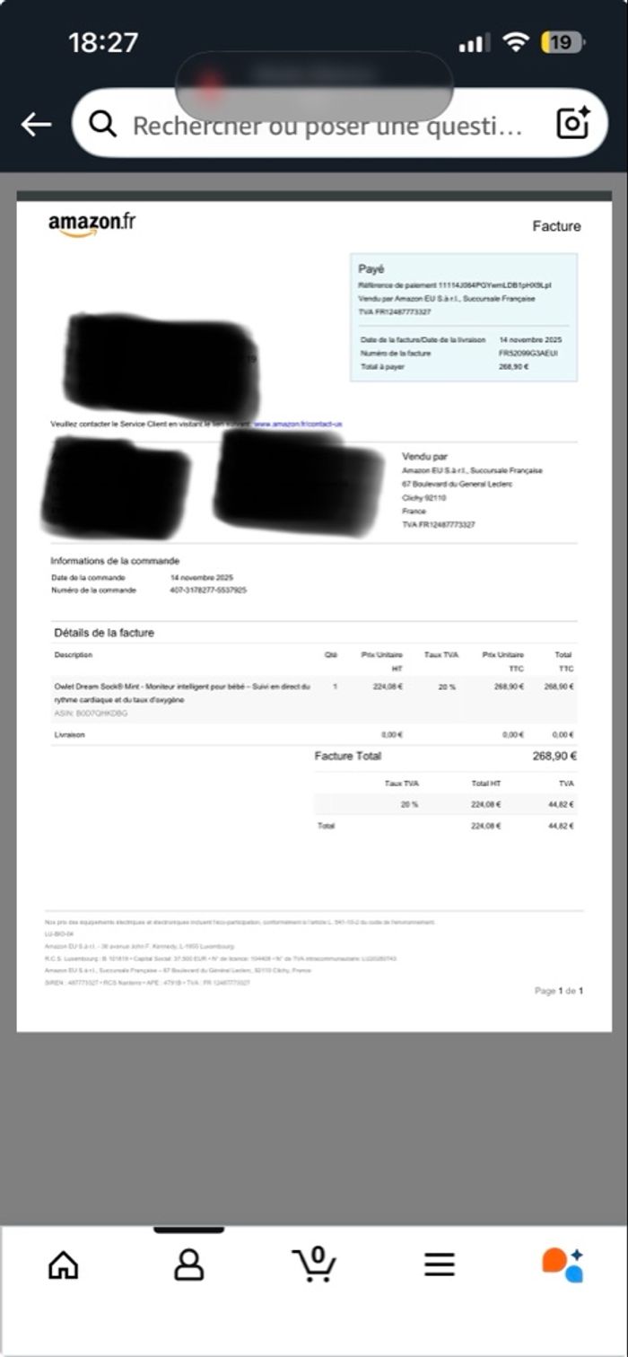 Owlet dream sock - photo numéro 2