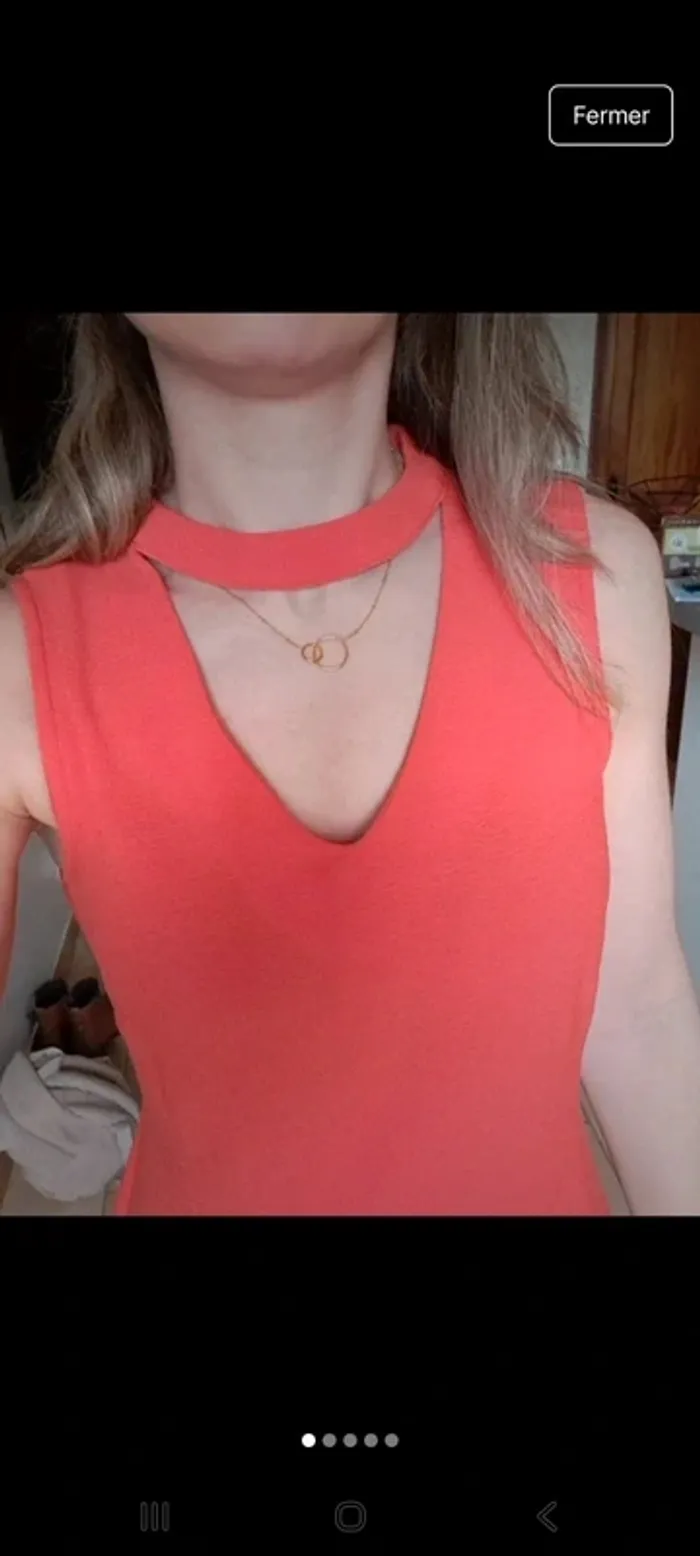 Robe rouge orangée 38/40 - photo numéro 6