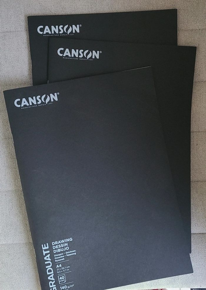 Lot de 3 carnets de dessin Canson Neuf - photo numéro 3