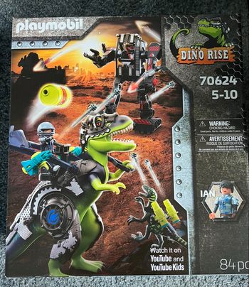 Playmobil 70624 - Dino Rise Tyrannosaure et robot géant