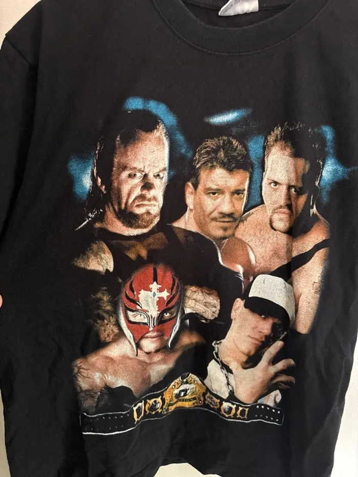 T-shirt imprimé de la wwe taille M - photo numéro 3