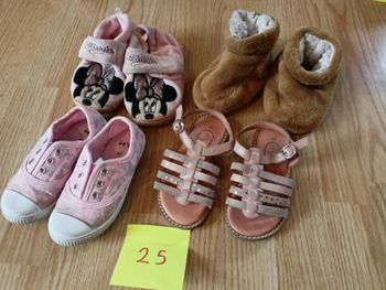 Lot de chaussures fille - pointure 25