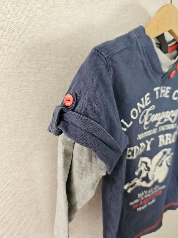 T-shirt manche longue teddy brown 26 mois - photo numéro 3