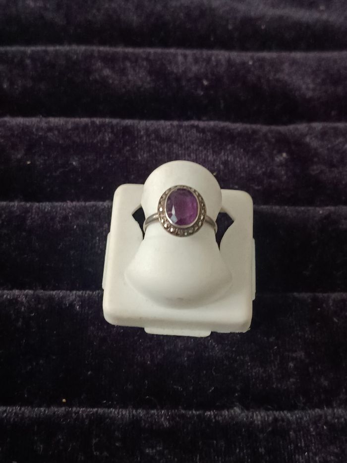 Bague argent améthyste - photo numéro 2