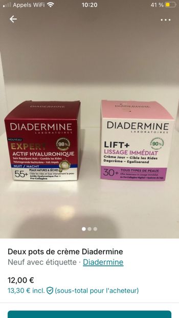 Deux Pot de crème, dis à Dermine