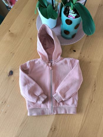 Veste zippée capuche rose Kiabi 3 ans