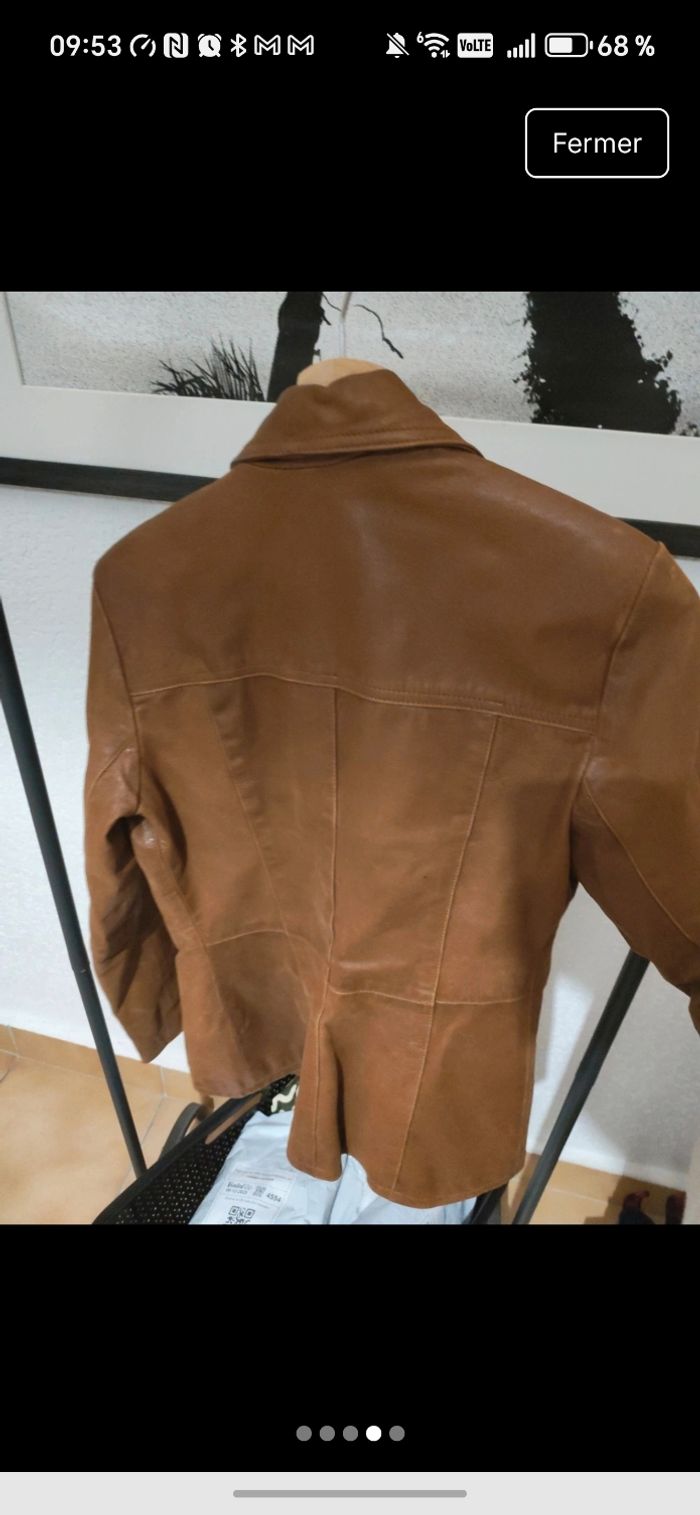 veste cuir de buffle taille L oakwood - photo numéro 4
