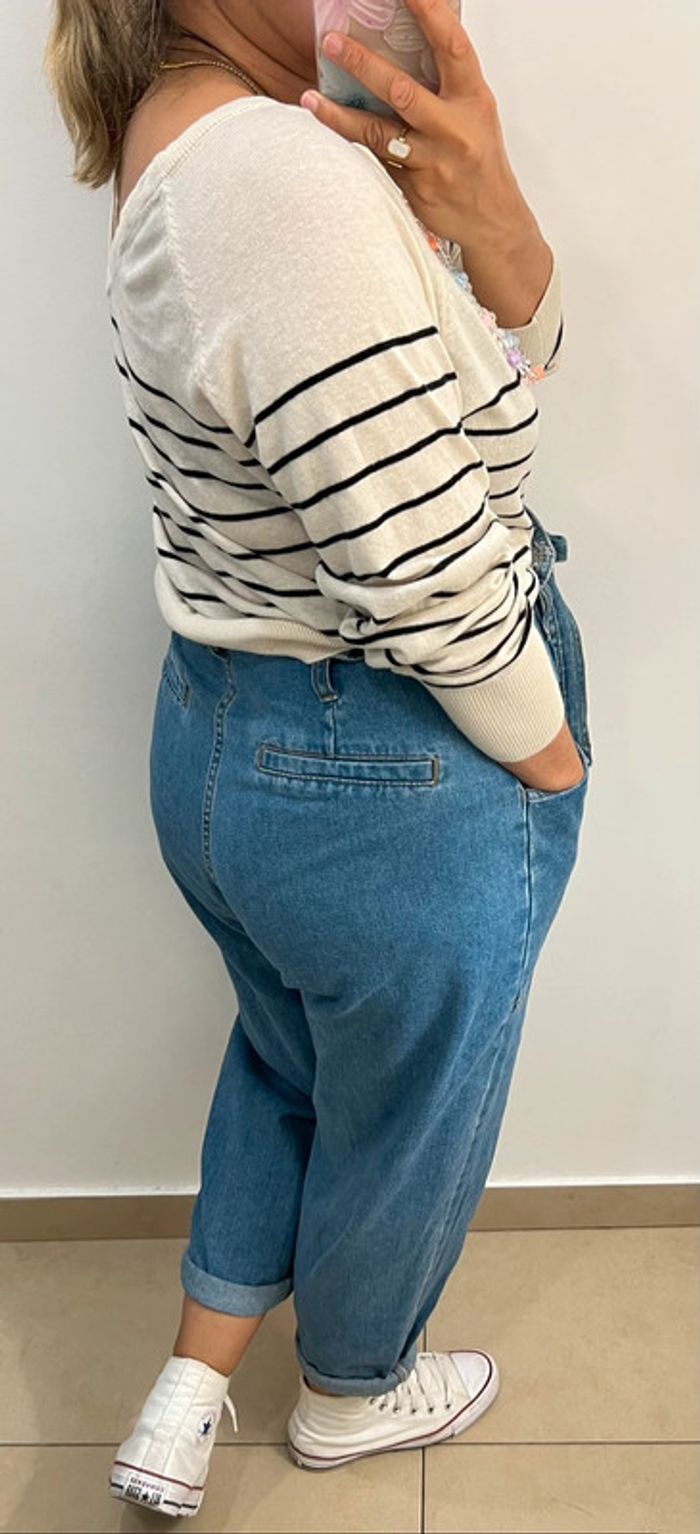 Pull Léger À Rayures ZARA Taille M - photo numéro 6