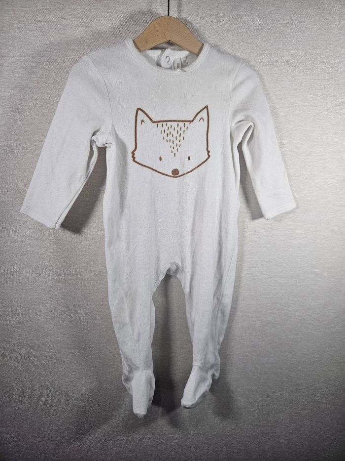 Pyjama velours renard orchestra 18 mois