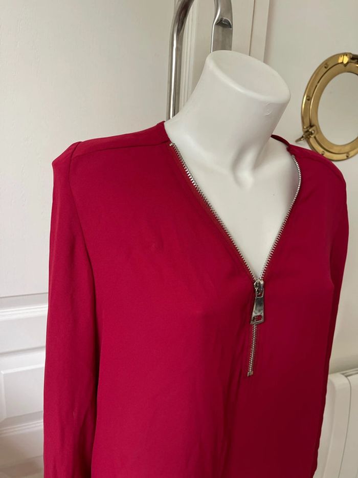 Blouse bordeaux - photo numéro 3