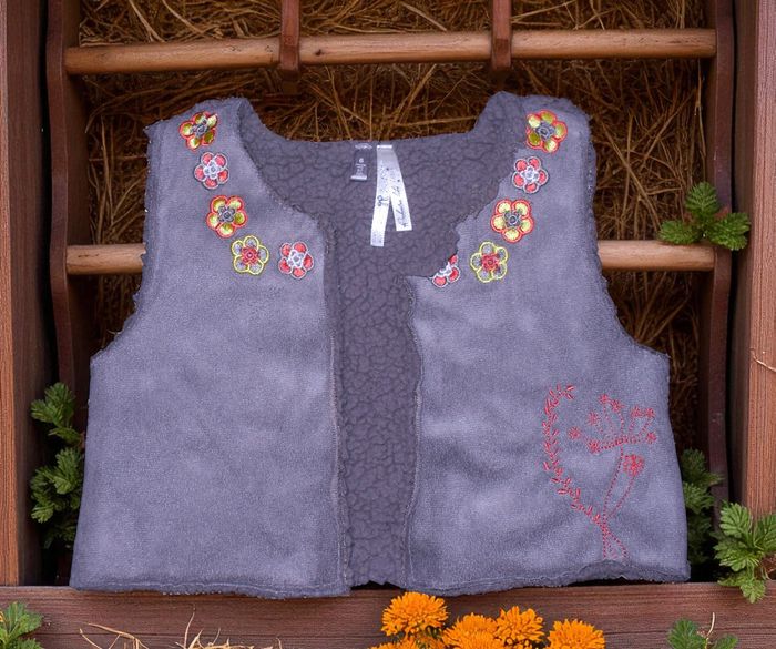 ORCHESTRA - ENSEMBLE 3P BÉBÉ FILLE TAUPE MOTIF FANTAISIE & BRODERIES FLEURS 6M - photo numéro 5