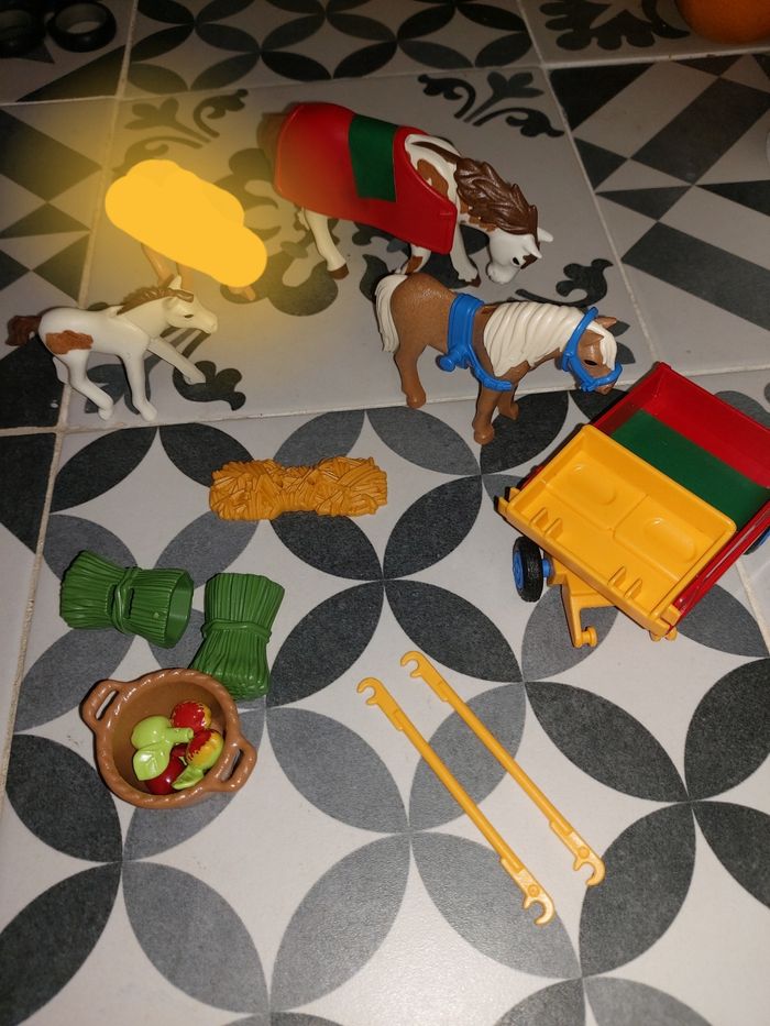 Lot playmobil chevaux