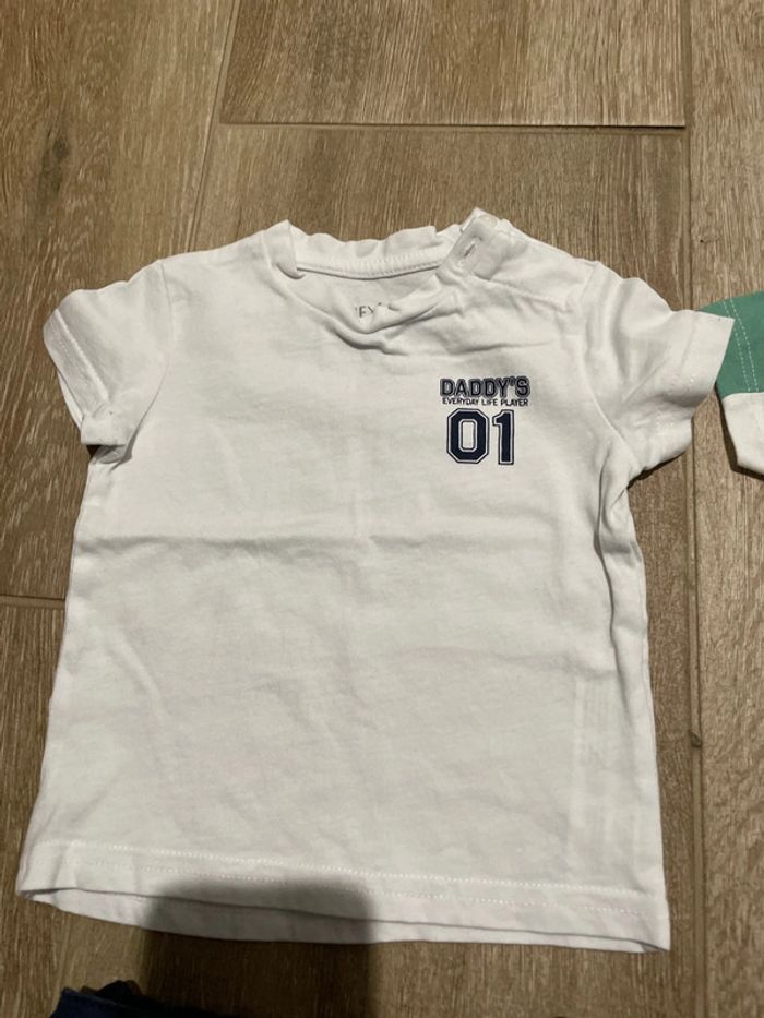 2 tenues short + t-shirt Kiabi tape à l’œil Gémo 6 mois - photo numéro 5