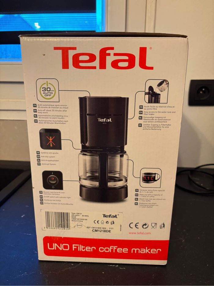 Cafetière TEFAL uno noire NEUVE - photo numéro 2