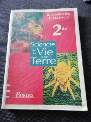 Sciences de la vie et de la Terre seconde