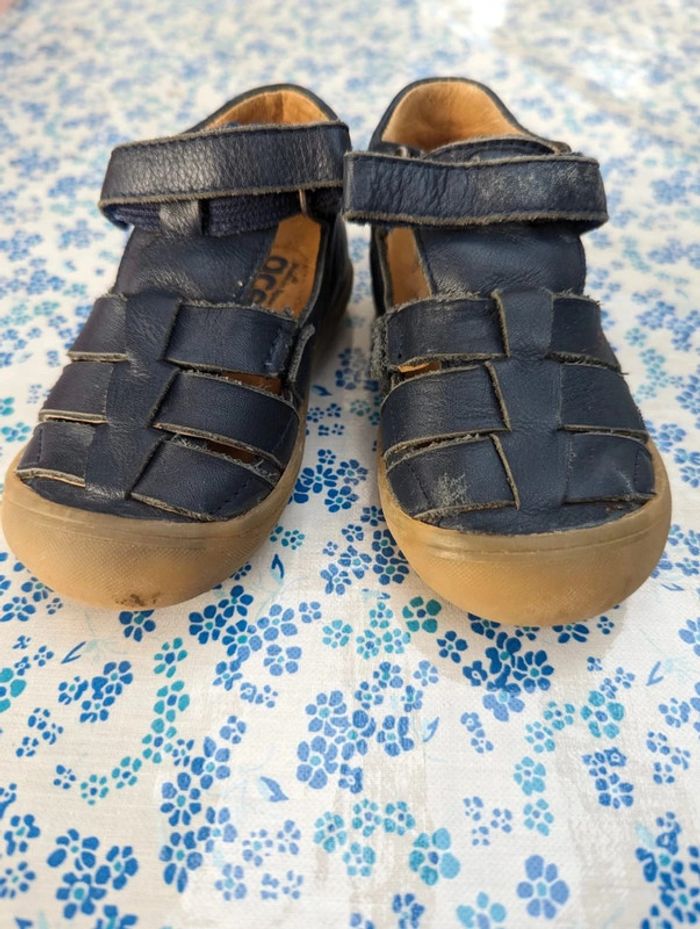 Sandales en cuir garçon taille 21 - photo numéro 2