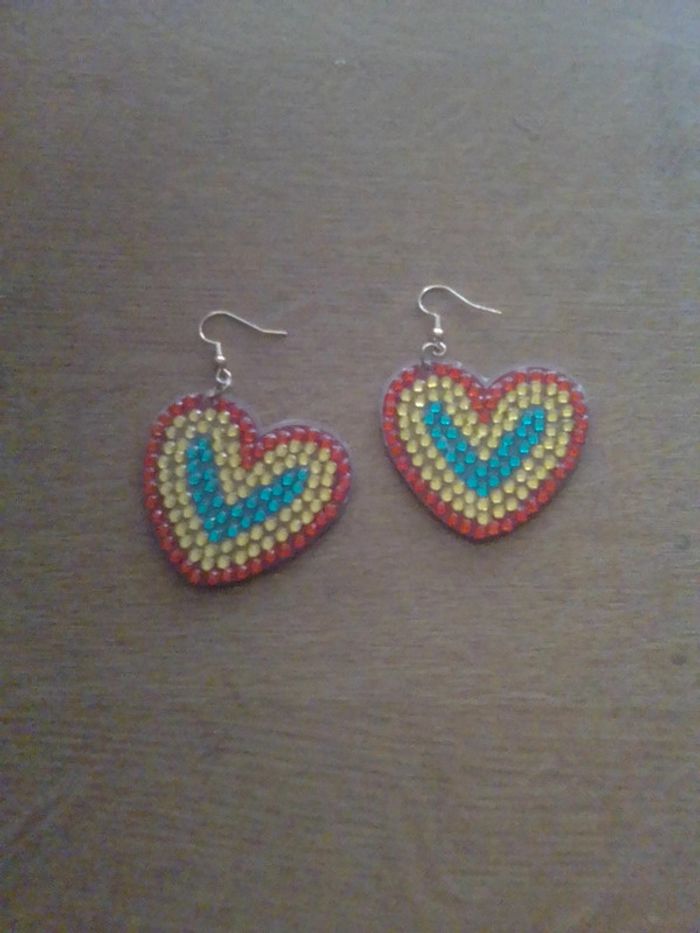 Boucles d'oreilles coeur